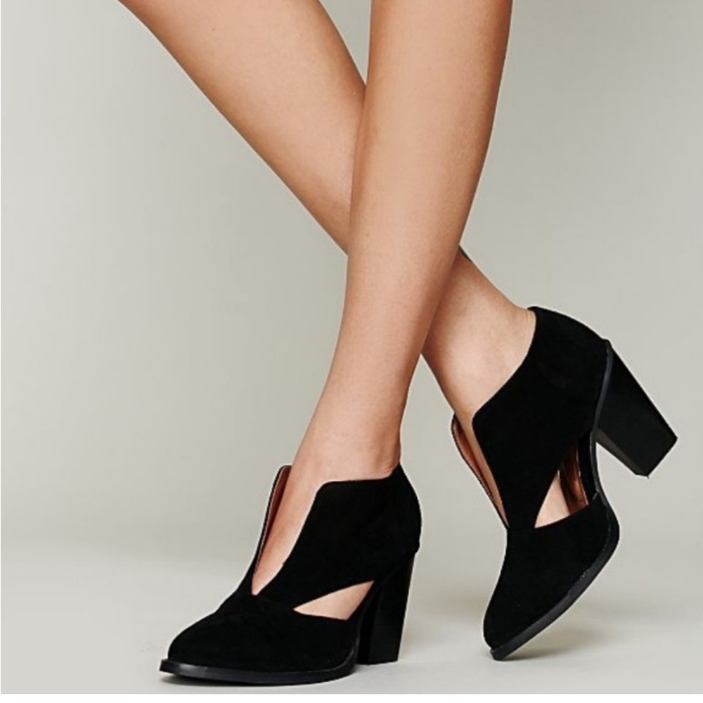 Jeffrey Campbell Free People Deep V Ankle Boot
